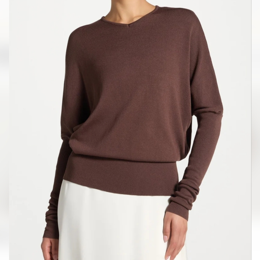 Viscose Knit Top - Qahwah